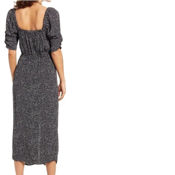 OPEN EDIT  Black Brush Dot Dress Sz S - Picture 3 of 14